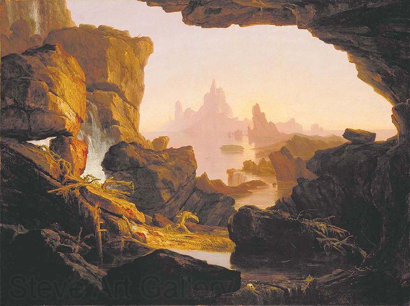 Thomas Cole The Subsiding of the Waters of the Deluge Norge oil painting art